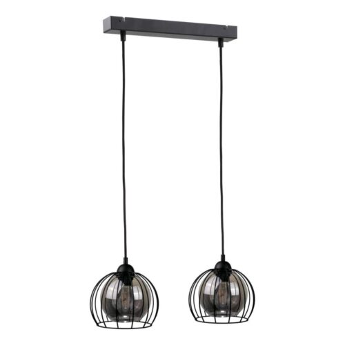 Keter Lighting Csillár zsinóron SOLO BLACK 2xE27/60W/230V