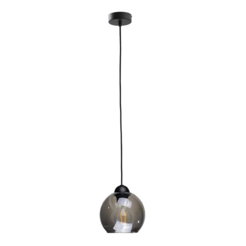 Keter Lighting Csillár zsinóron UNO 1xE27/60W/230V fekete/füstös