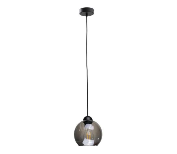 Keter Lighting Csillár zsinóron UNO 1xE27/60W/230V fekete/füstös