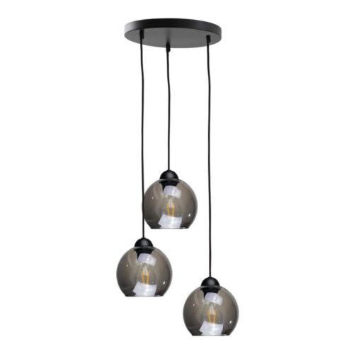 Keter Lighting Csillár zsinóron UNO 3xE27/60W/230V fekete