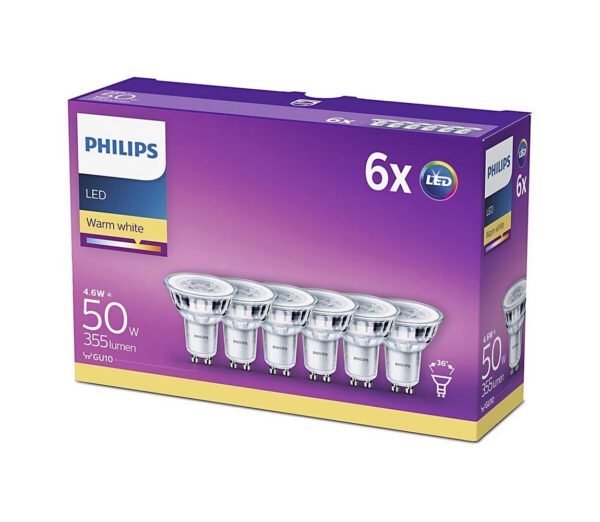 Philips CSOMAG 6x LED Izzó Philips GU10/4