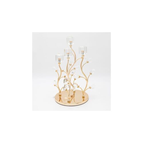 Eurolamp Dekor Gyertyatartó 20x36 cm arany