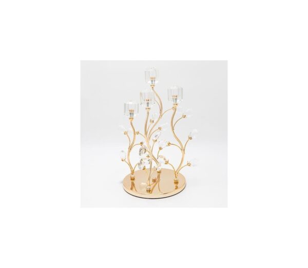 Eurolamp Dekor Gyertyatartó 20x36 cm arany