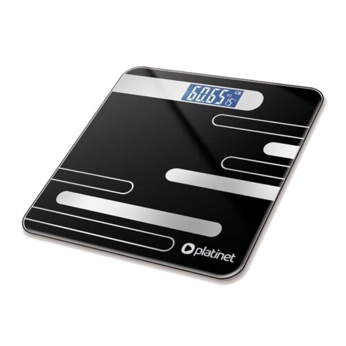 Digitális személyi mérleg LCD kijelzővel 2xAAA fekete