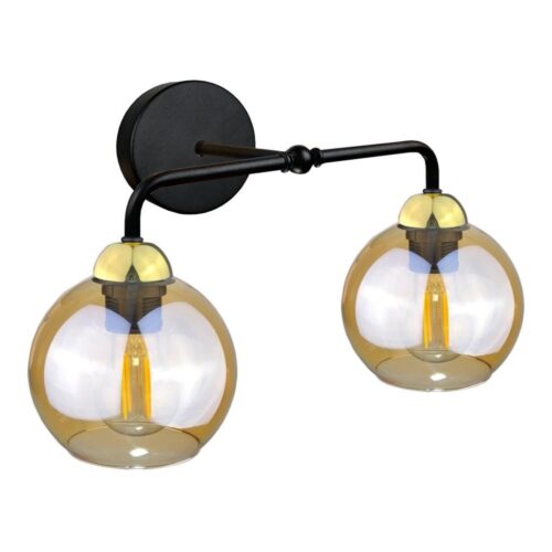 Keter Lighting Fali lámpa MELLE GOLD 2xE27/60W/230V