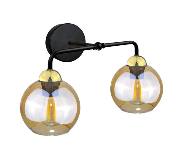 Keter Lighting Fali lámpa MELLE GOLD 2xE27/60W/230V