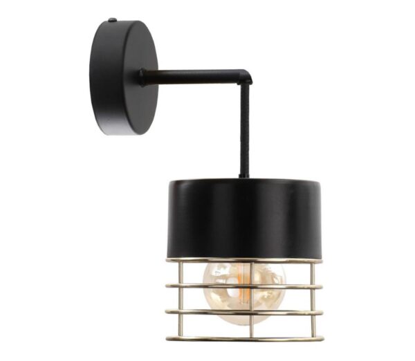 Keter Lighting Fali lámpa ROY 1xE27/60W/230V fekete