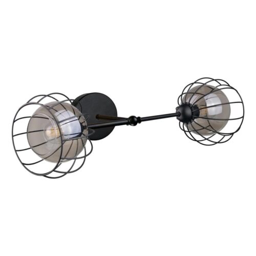 Keter Lighting Fali lámpa SOLO BLACK 2xE27/60W/230V