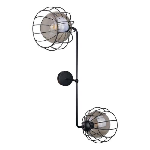 Keter Lighting Fali lámpa SOLO BLACK 2xE27/60W/230V