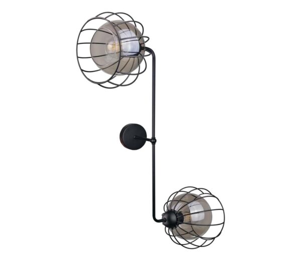 Keter Lighting Fali lámpa SOLO BLACK 2xE27/60W/230V