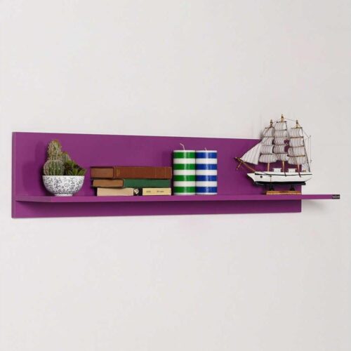 Adore Furniture Fali polc 25x120 cm lila