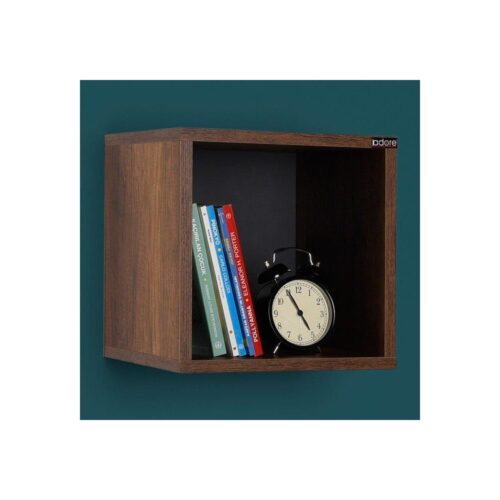 Adore Furniture Fali polc 33x33 cm barna