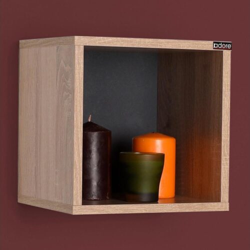 Adore Furniture Fali polc 33x33 cm barna