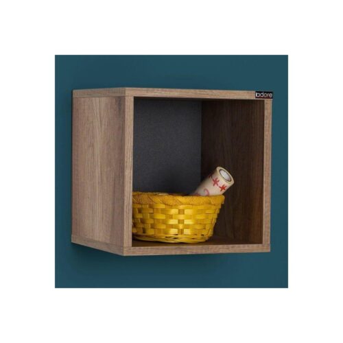 Adore Furniture Fali polc 33x33 cm barna