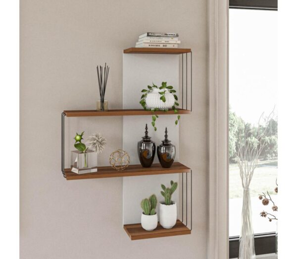 Fali polc CAMBEL 96x64 cm barna