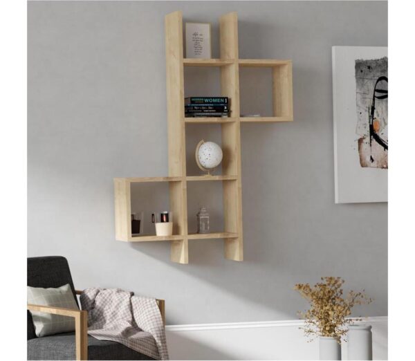 Fali polc KENO 125x79 cm barna