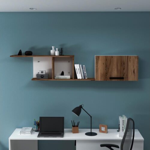 Fali polc NEWRA 35x150 cm barna