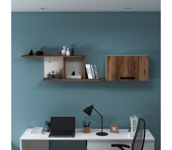 Fali polc NEWRA 35x150 cm barna