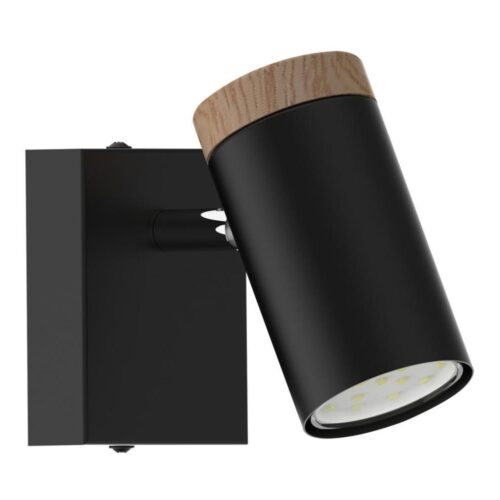 Fali spotlámpa LAGOS 1xGU10/15W/230V fekete/barna