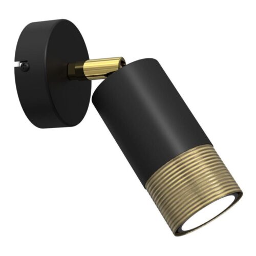 Fali spotlámpa LINK 1xGU10/8W/230V fekete/sárgaréz