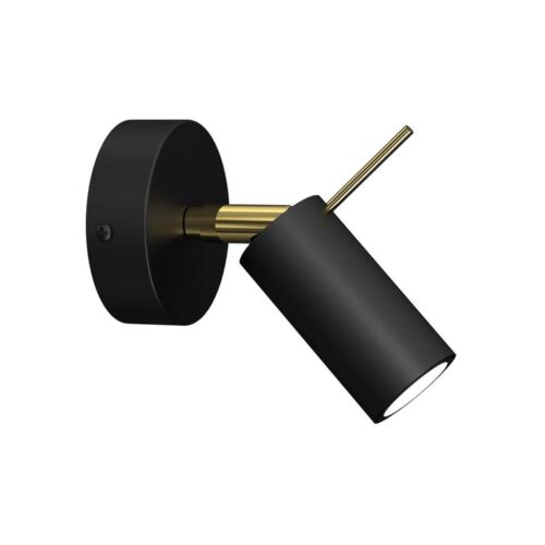 Fali spotlámpa PRESTON 1xGU10/40W/230V fekete/arany