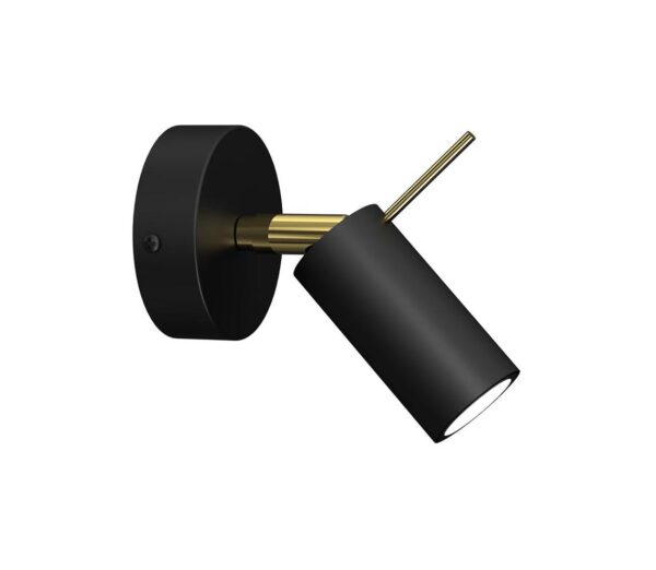 Fali spotlámpa PRESTON 1xGU10/40W/230V fekete/arany
