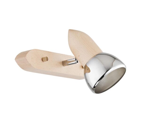 Fali spotlámpa SPARK 1xE27/15W/230V bükkfa