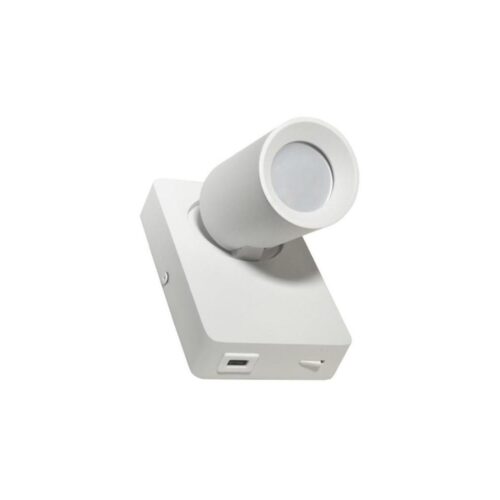 Fali spotlámpa TAFT 1xGU10/30W/230V USB fehér