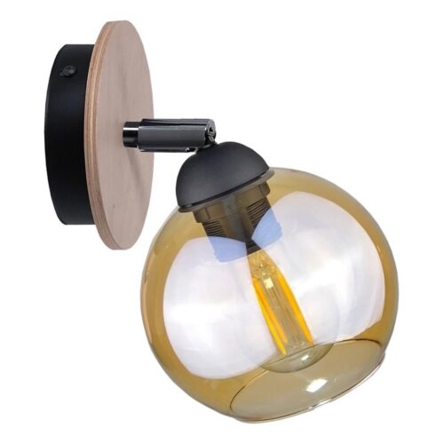 Keter Lighting Fali spotlámpa THEA WOOD 1xE27/60W/230V