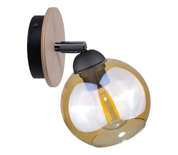 Keter Lighting Fali spotlámpa THEA WOOD 1xE27/60W/230V