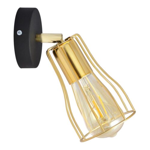 Fali spotlámpa TUBE 1xGU10/15W/230V arany/fekete