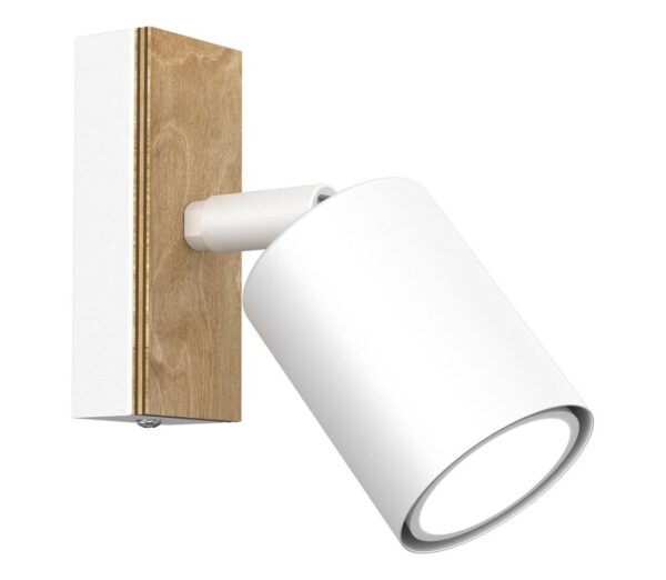 Fali spotlámpa TULON 1xGU10/8W/230V fehér/tölgy