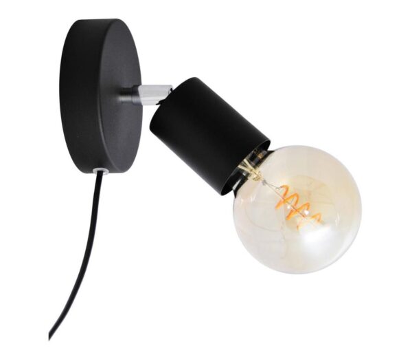 Fali spotlámpa TUNE 1xE27/20W/230V fekete