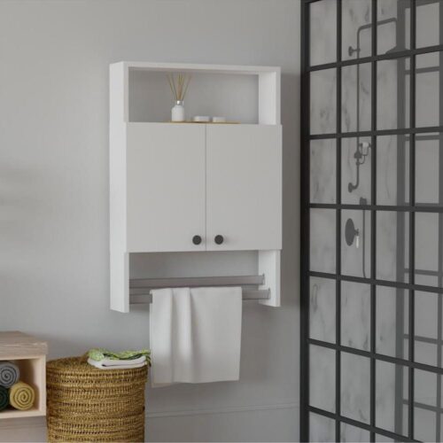 Fali szekrény BANYO 87x60 cm fehér