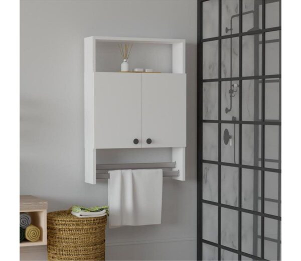 Fali szekrény BANYO 87x60 cm fehér