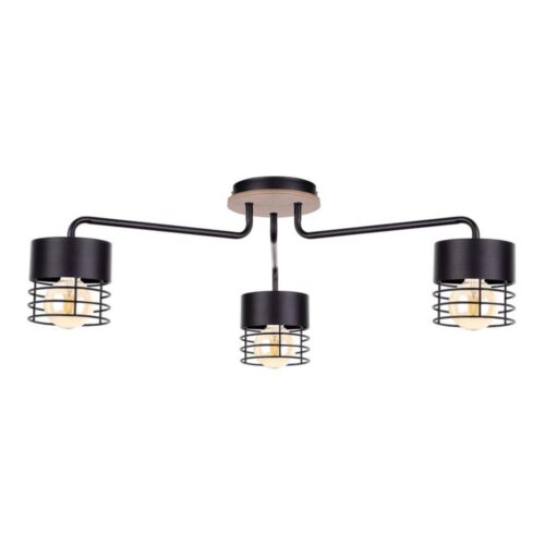 Keter Lighting Felületre szerelhető csillár CAS WOOD 3xE27/60W/230V