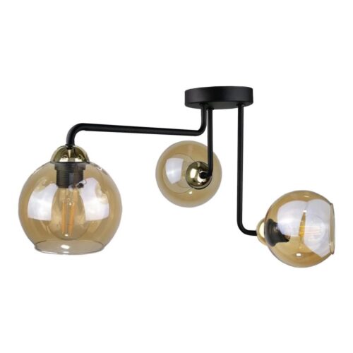 Keter Lighting Felületre szerelhető csillár MONDE GOLD 3xE27/60W/230V