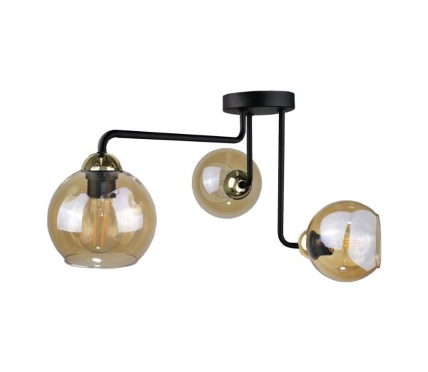 Keter Lighting Felületre szerelhető csillár MONDE GOLD 3xE27/60W/230V
