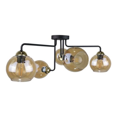 Keter Lighting Felületre szerelhető csillár MONDE GOLD 5xE27/60W/230V
