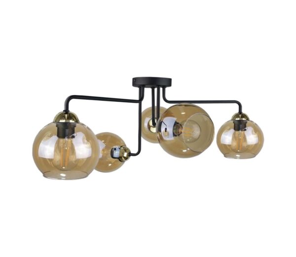 Keter Lighting Felületre szerelhető csillár MONDE GOLD 5xE27/60W/230V