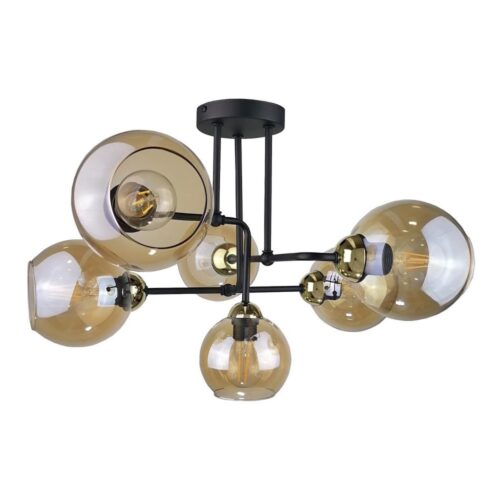 Keter Lighting Felületre szerelhető csillár MONDE GOLD 6xE27/60W/230V
