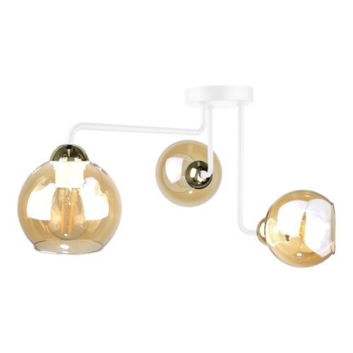 Keter Lighting Felületre szerelhető csillár MONDE WHITE 3xE27/60W/230V