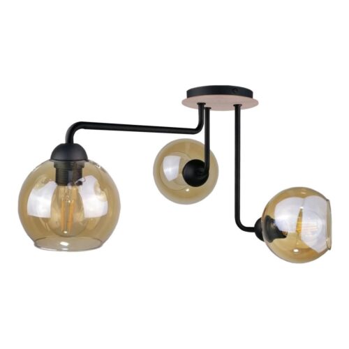 Keter Lighting Felületre szerelhető csillár MONDE WOOD 3xE27/60W/230V