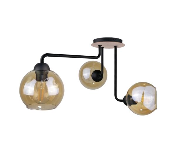 Keter Lighting Felületre szerelhető csillár MONDE WOOD 3xE27/60W/230V