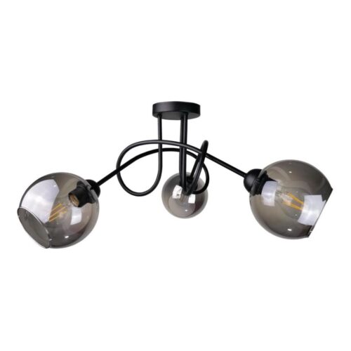 Keter Lighting Felületre szerelhető csillár RIN 3xE27/60W/230V fekete