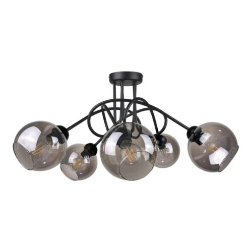 Keter Lighting Felületre szerelhető csillár  RIN 5xE27/60W/230V fekete