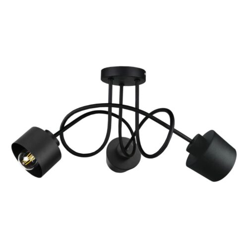 Keter Lighting Felületre szerelhető csillár SIMPLY BLACK 3xE27/60W/230V