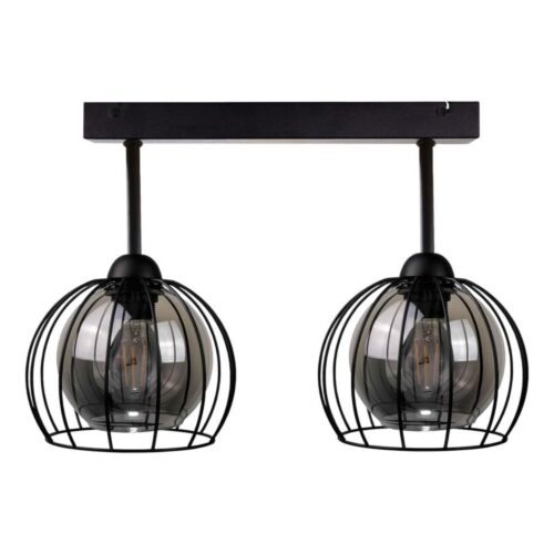 Keter Lighting Felületre szerelhető csillár SOLO BLACK 2xE27/60W/230V