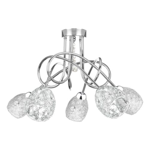 Keter Lighting Felületre szerelhető csillár TWIST CRYSTAL 5xE14/40W/230V