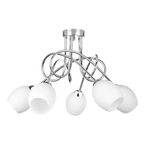 Keter Lighting Felületre szerelhető csillár TWIST WHITE 5xE14/40W/230V